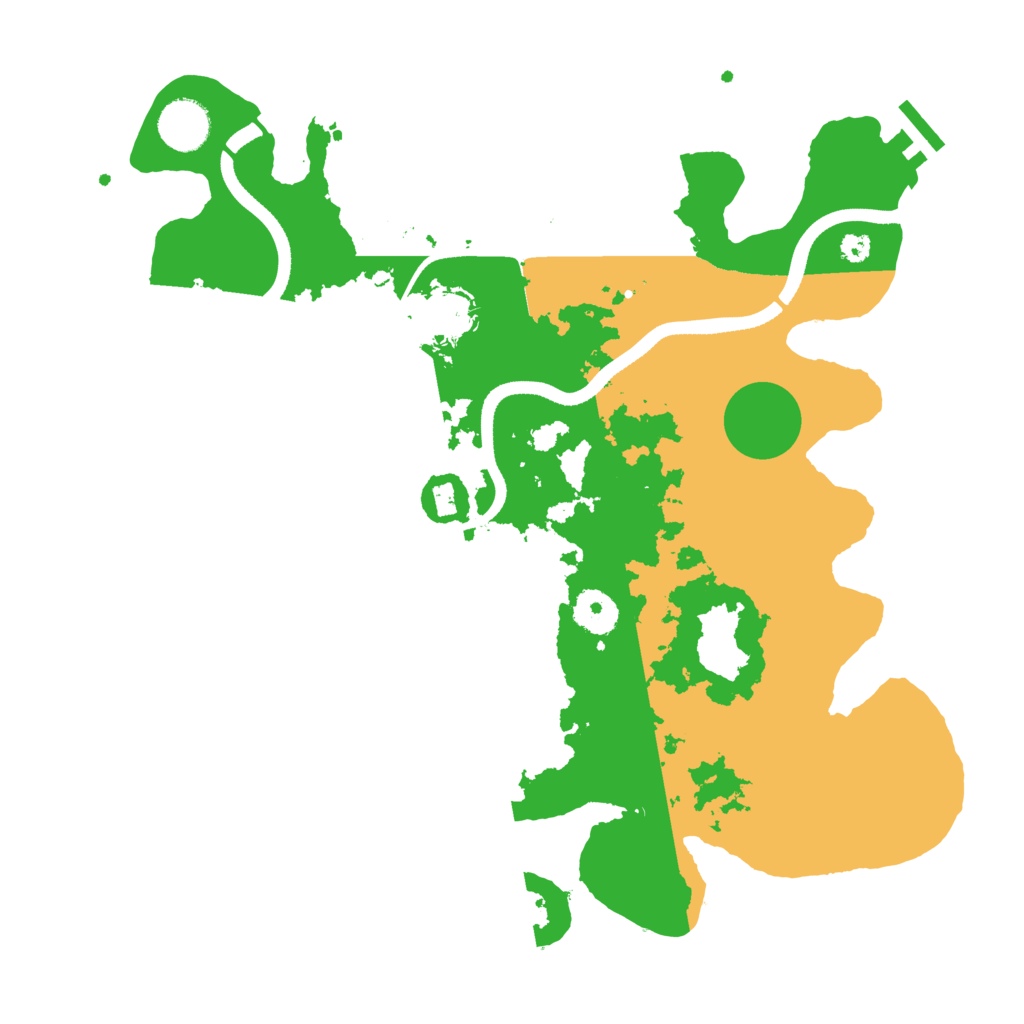 Biome Rust Map: Procedural Map, Size: 3500, Seed: 874771512
