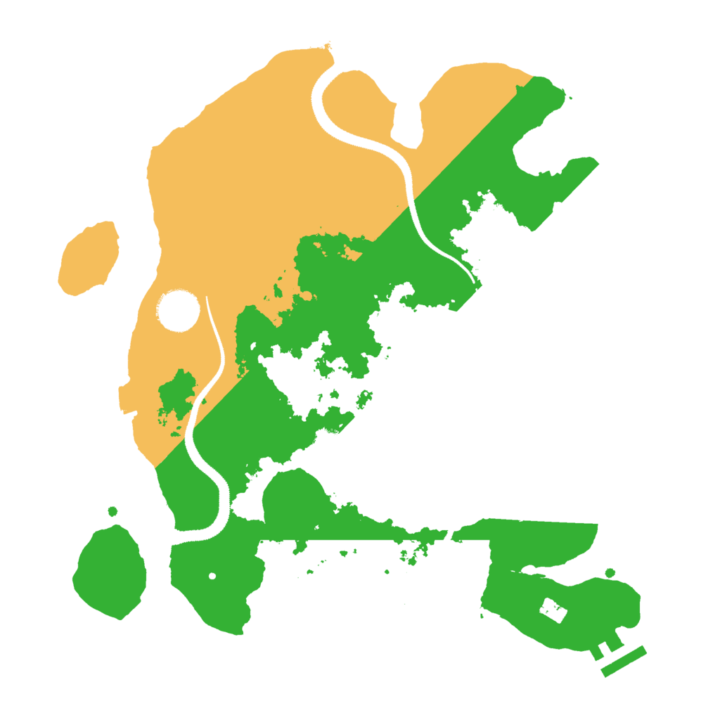 Biome Rust Map: Procedural Map, Size: 3000, Seed: 77154