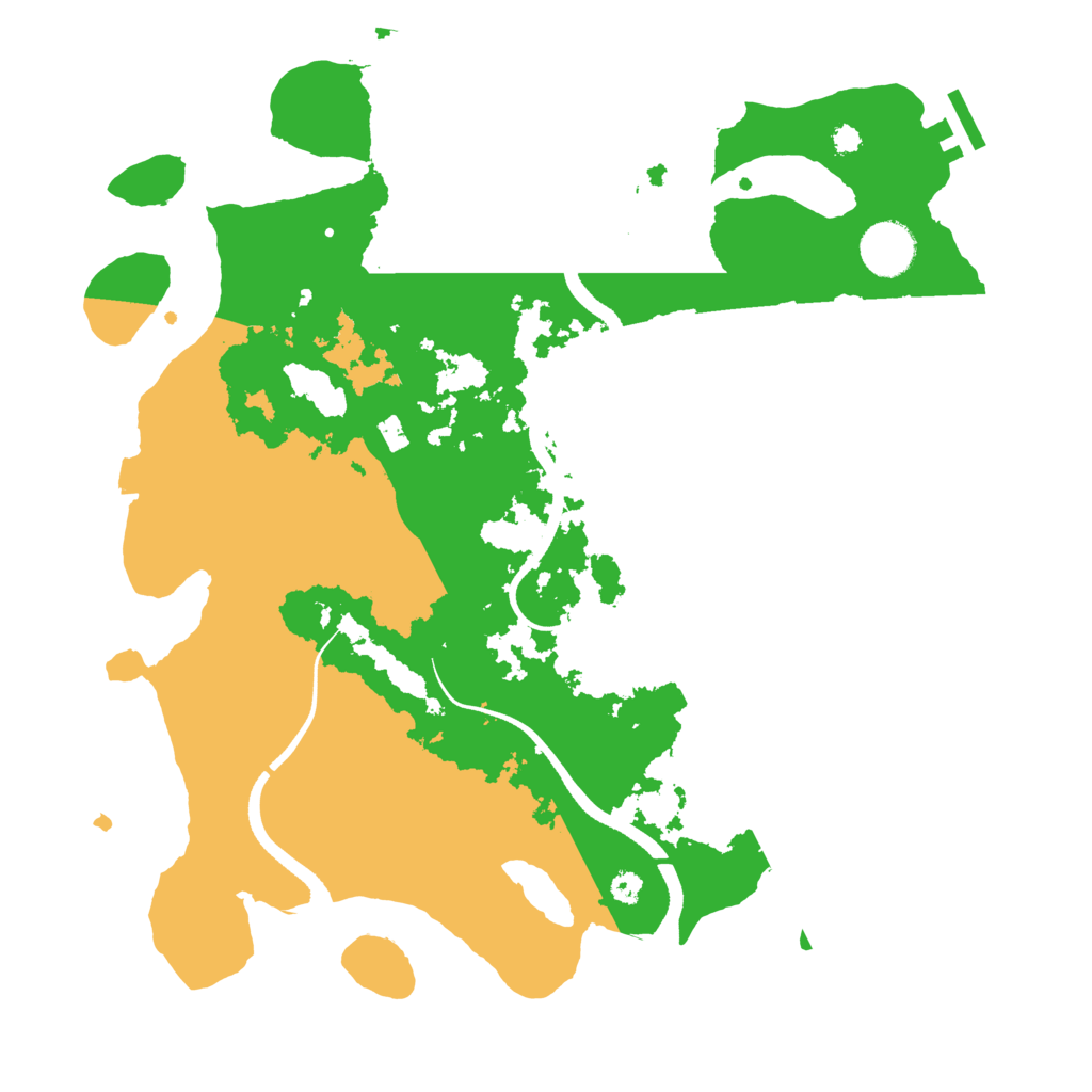 Biome Rust Map: Procedural Map, Size: 3500, Seed: 731004