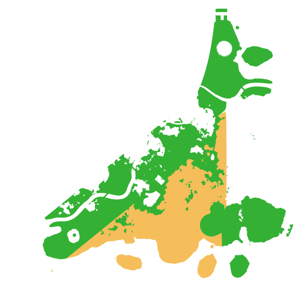 Biome Rust Map: Procedural Map, Size: 3500, Seed: 56005943