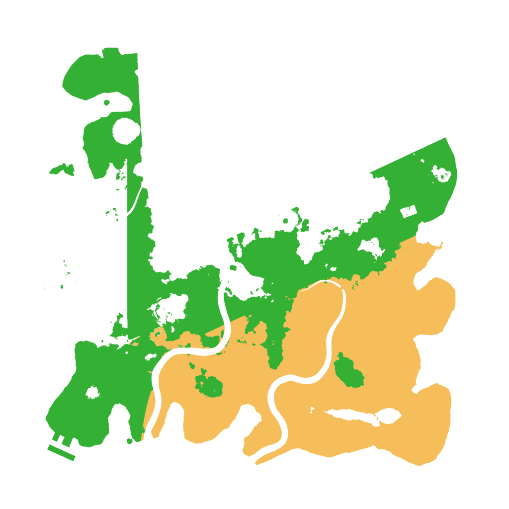 Biome Rust Map: Procedural Map, Size: 3600, Seed: 2003045251
