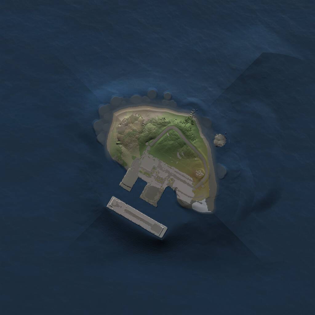 Rust Map: Procedural Map, Size: 1000, Seed: 543734343, 2 Monuments