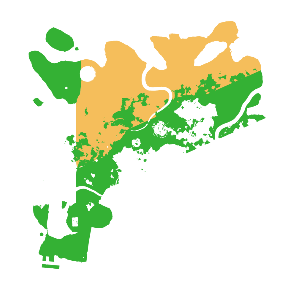 Biome Rust Map: Procedural Map, Size: 3500, Seed: 643563