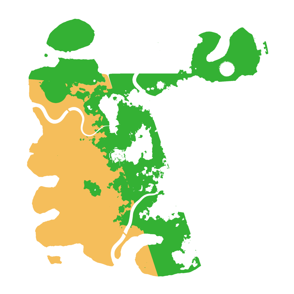 Biome Rust Map: Procedural Map, Size: 3500, Seed: 3993126