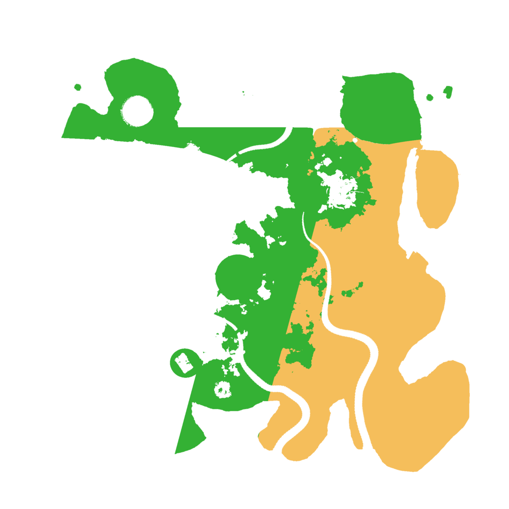 Biome Rust Map: Procedural Map, Size: 3000, Seed: 1031156048
