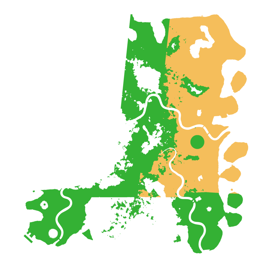 Biome Rust Map: Procedural Map, Size: 5000, Seed: 2892