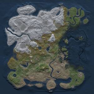 Thumbnail Rust Map: Procedural Map, Size: 4500, Seed: 351215, 17 Monuments