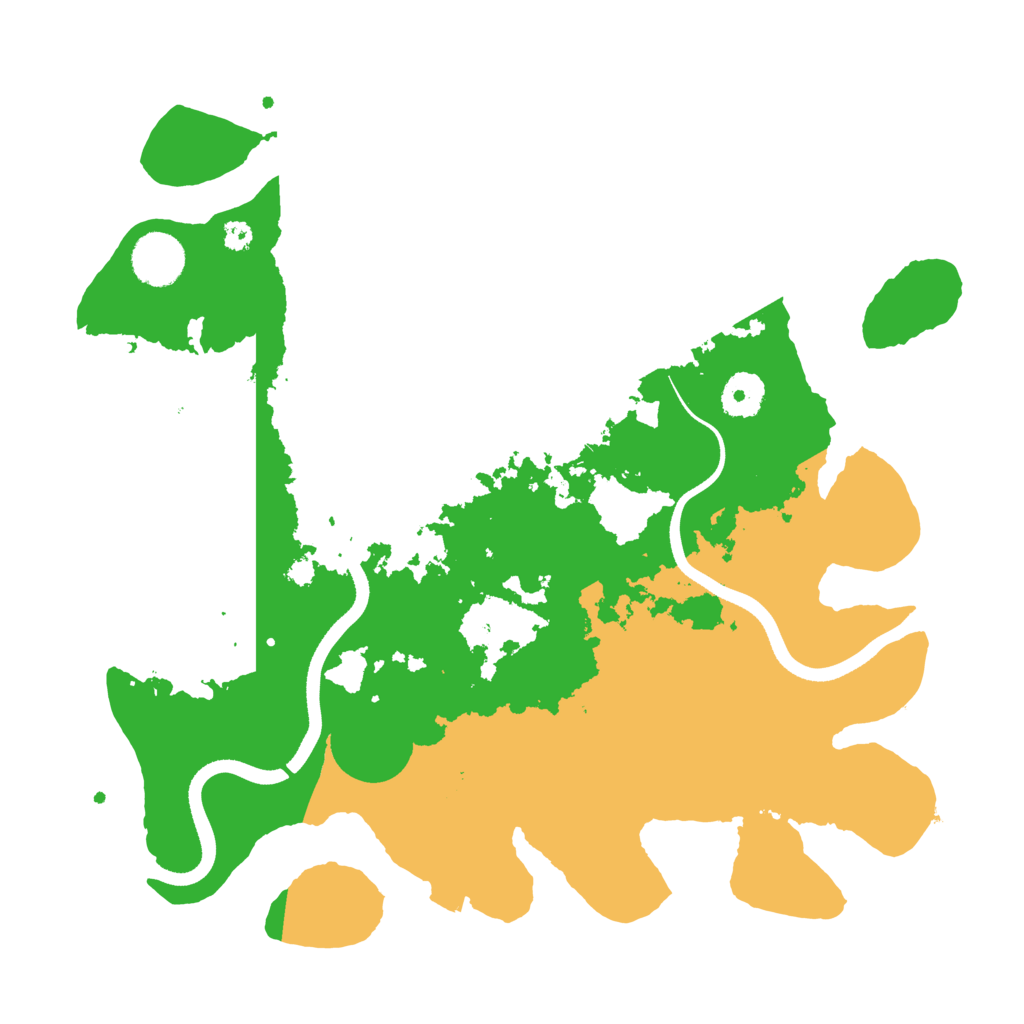 Biome Rust Map: Procedural Map, Size: 3500, Seed: 52052