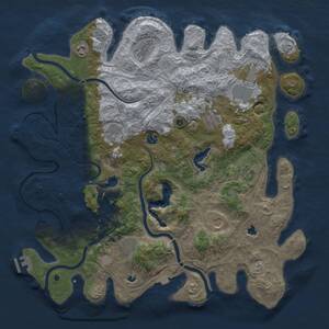 Thumbnail Rust Map: Procedural Map, Size: 4500, Seed: 547515507, 16 Monuments