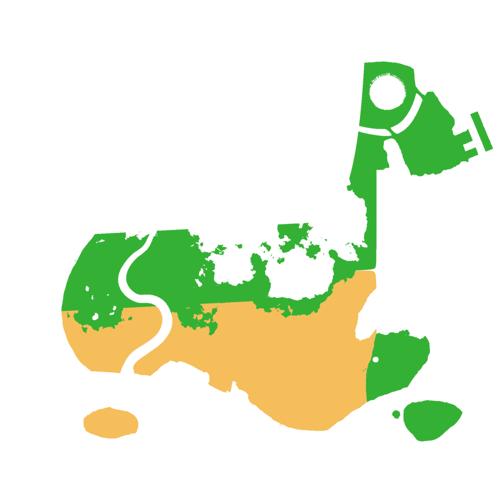 Biome Rust Map: Procedural Map, Size: 2500, Seed: 1116398402
