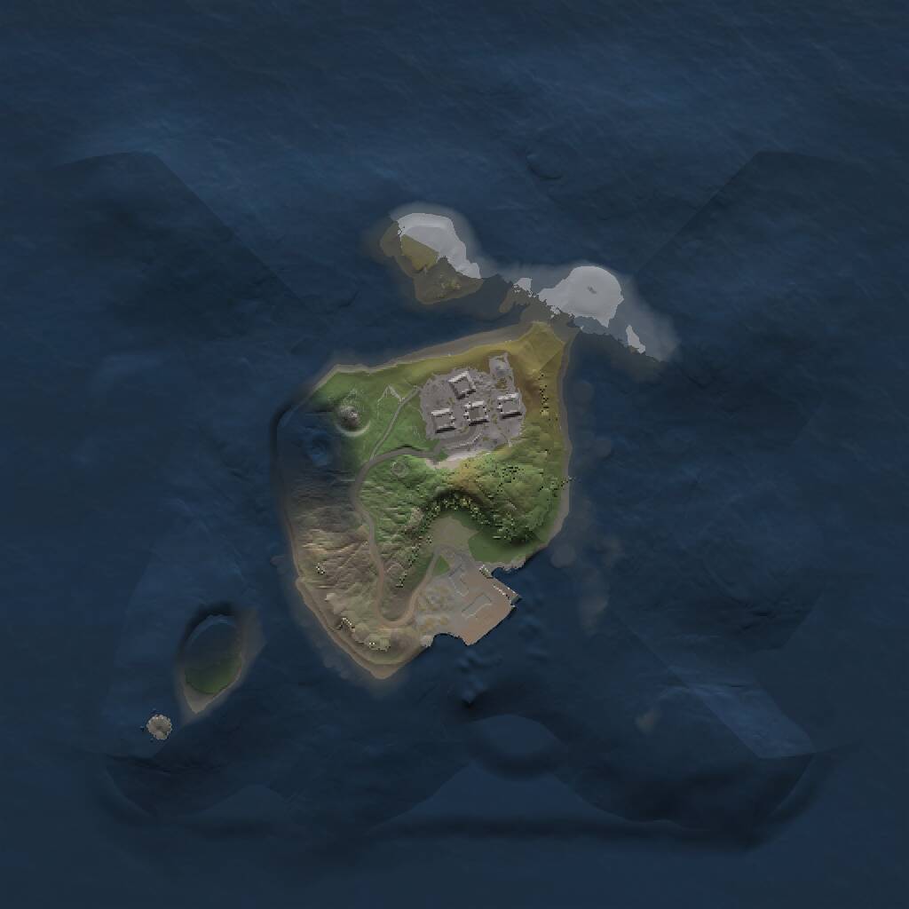 Rust Map: Procedural Map, Size: 1500, Seed: 226167901, 2 Monuments