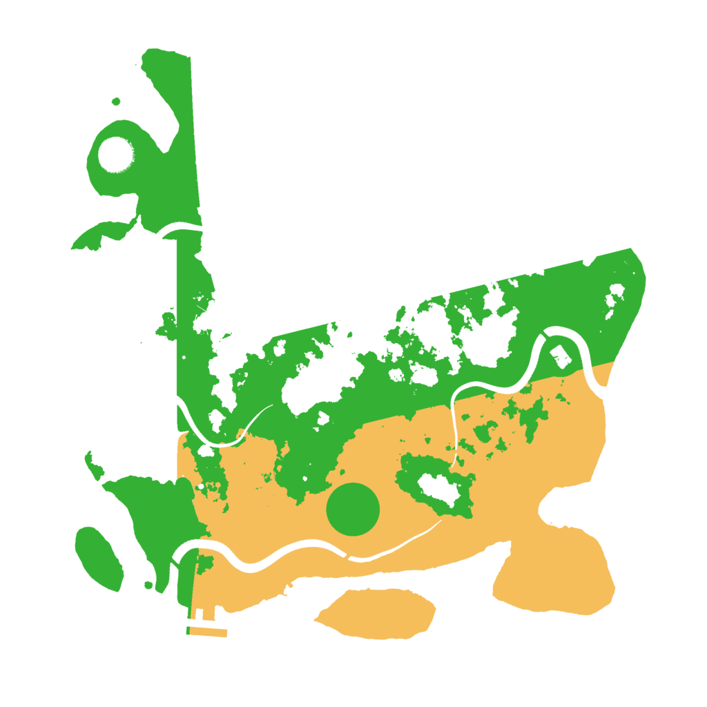 Biome Rust Map: Procedural Map, Size: 3500, Seed: 1173244081