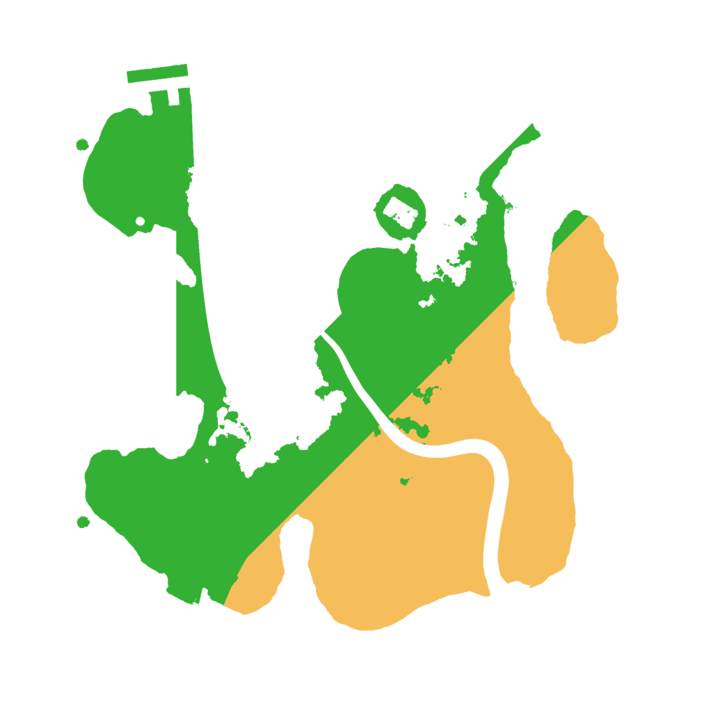 Biome Rust Map: Procedural Map, Size: 2350, Seed: 2086690185
