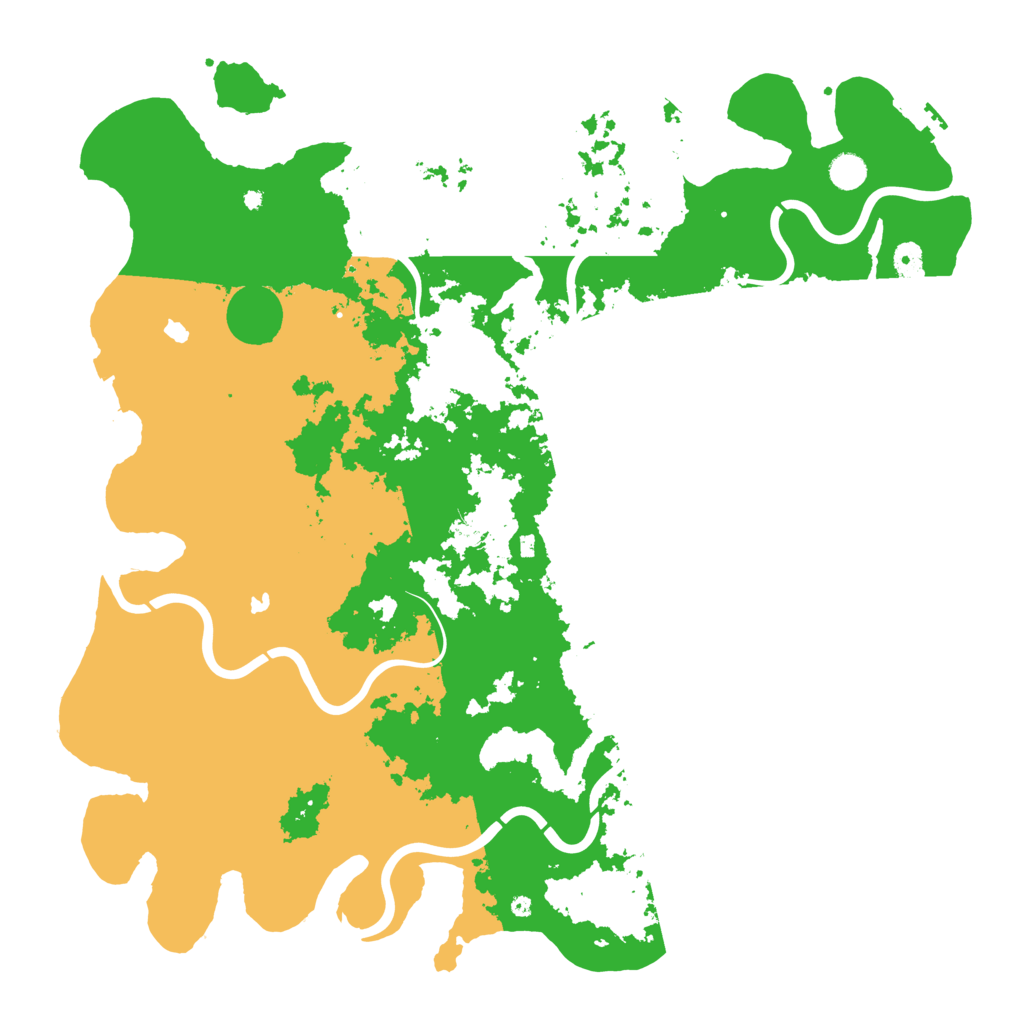 Biome Rust Map: Procedural Map, Size: 4900, Seed: 238479