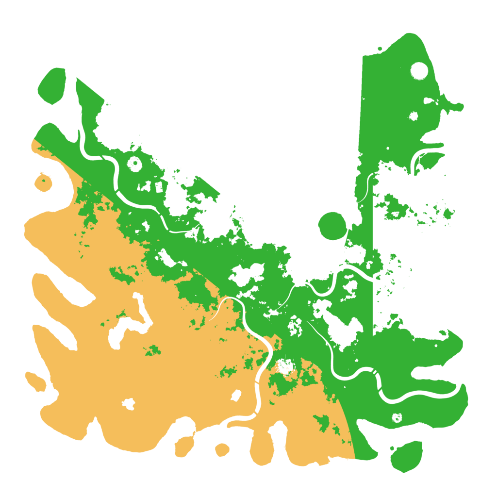 Biome Rust Map: Procedural Map, Size: 5000, Seed: 58774