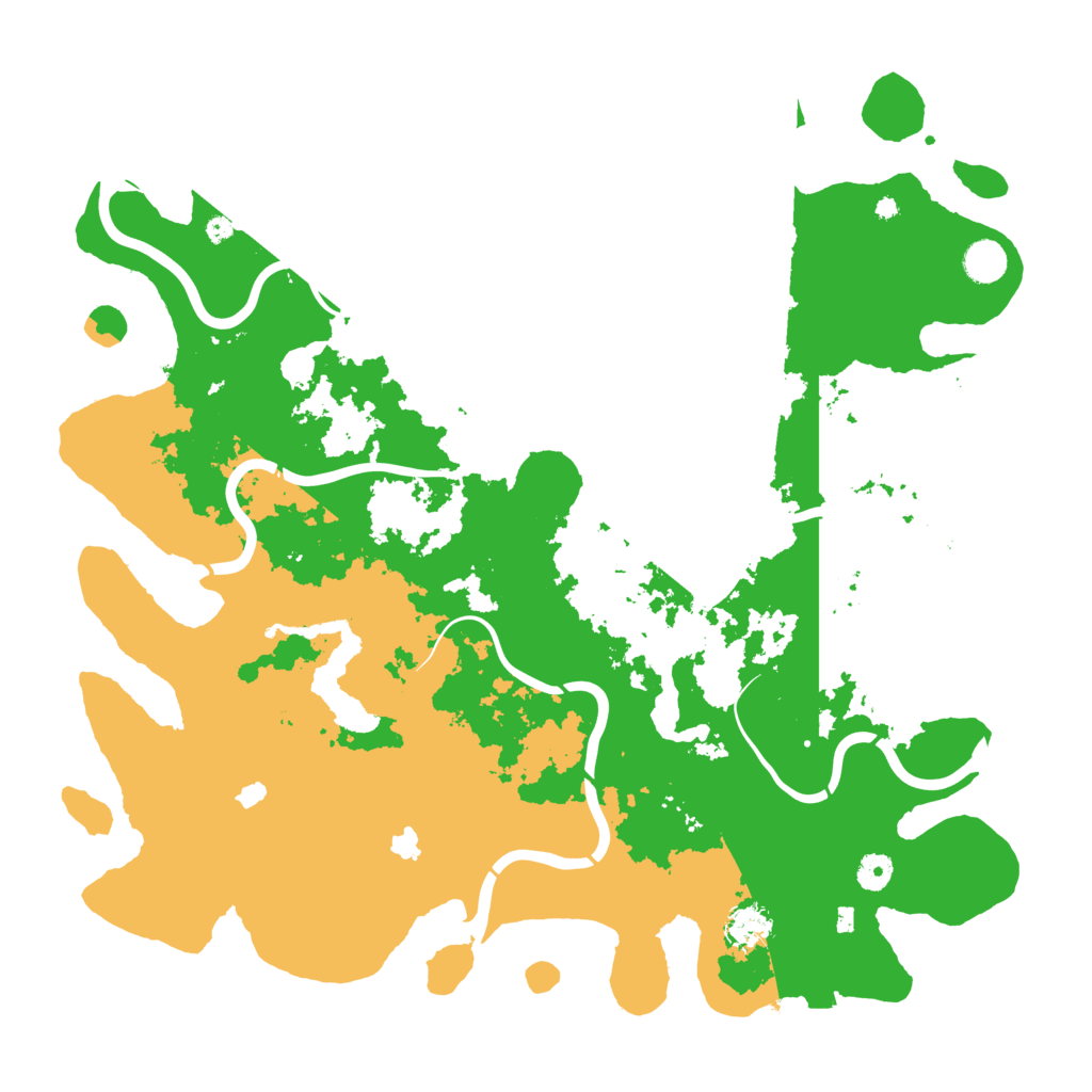 Biome Rust Map: Procedural Map, Size: 4500, Seed: 58774