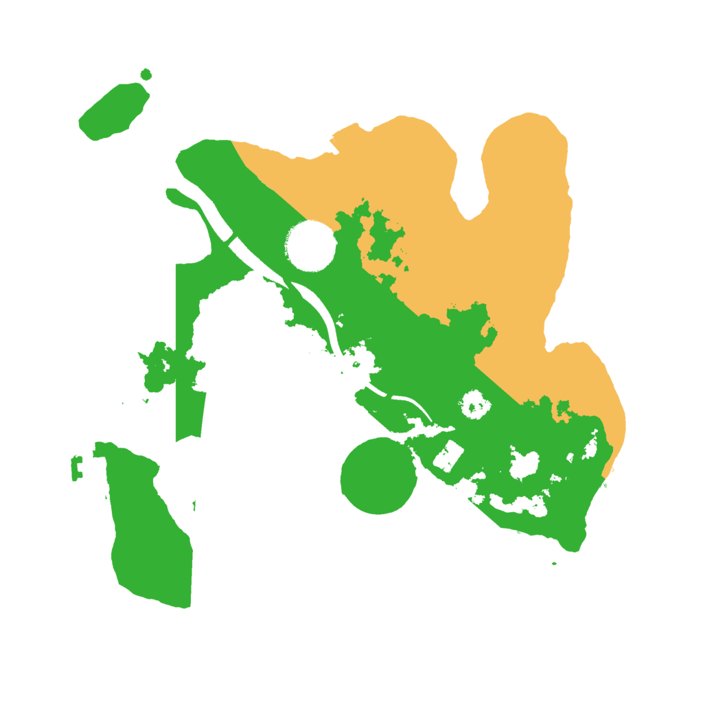 Biome Rust Map: Procedural Map, Size: 2500, Seed: 628436713