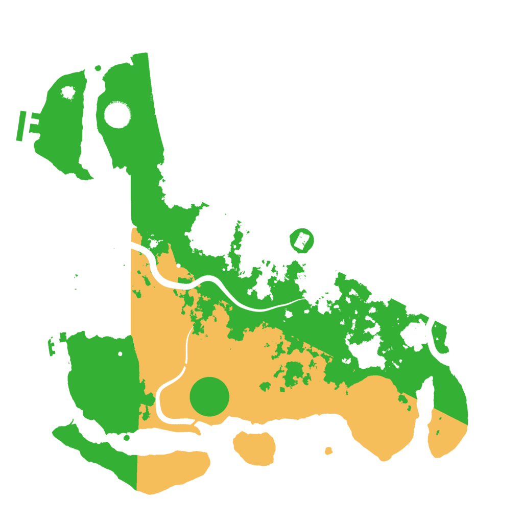 Biome Rust Map: Procedural Map, Size: 3500, Seed: 1677675185
