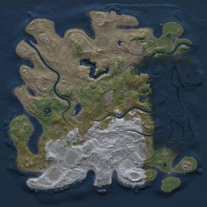 Thumbnail Rust Map: Procedural Map, Size: 4250, Seed: 1303647403, 17 Monuments