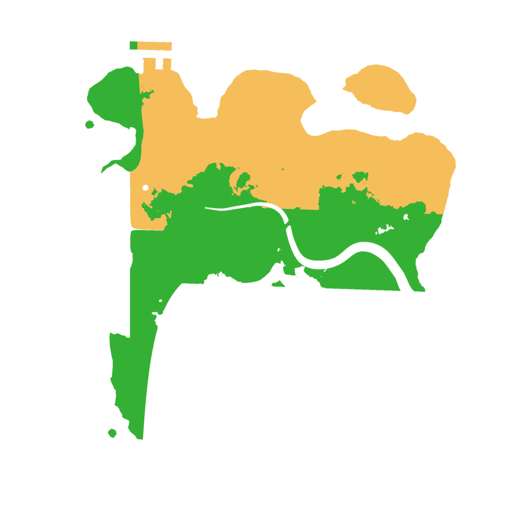 Biome Rust Map: Procedural Map, Size: 2500, Seed: 1783319086