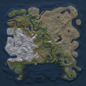 Thumbnail Rust Map: Procedural Map, Size: 4500, Seed: 756432, 16 Monuments