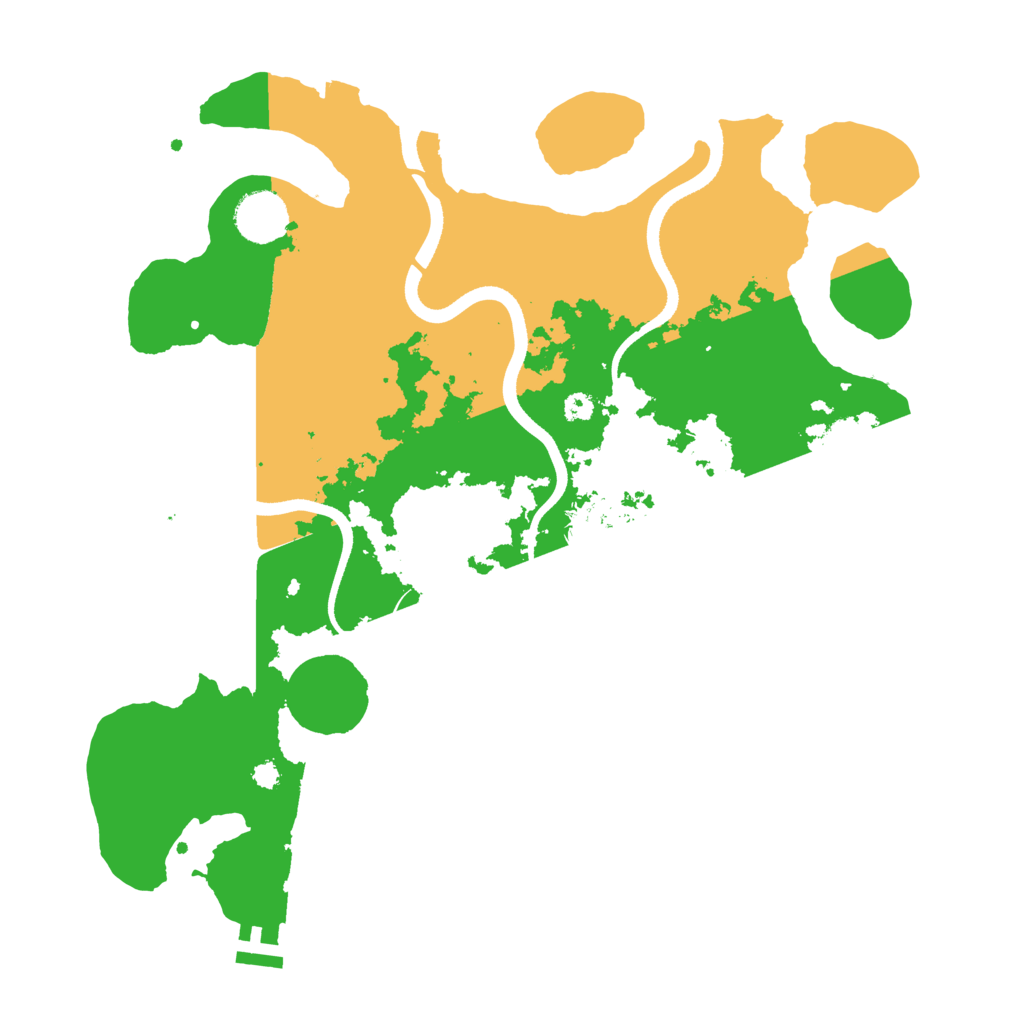 Biome Rust Map: Procedural Map, Size: 3500, Seed: 817302389