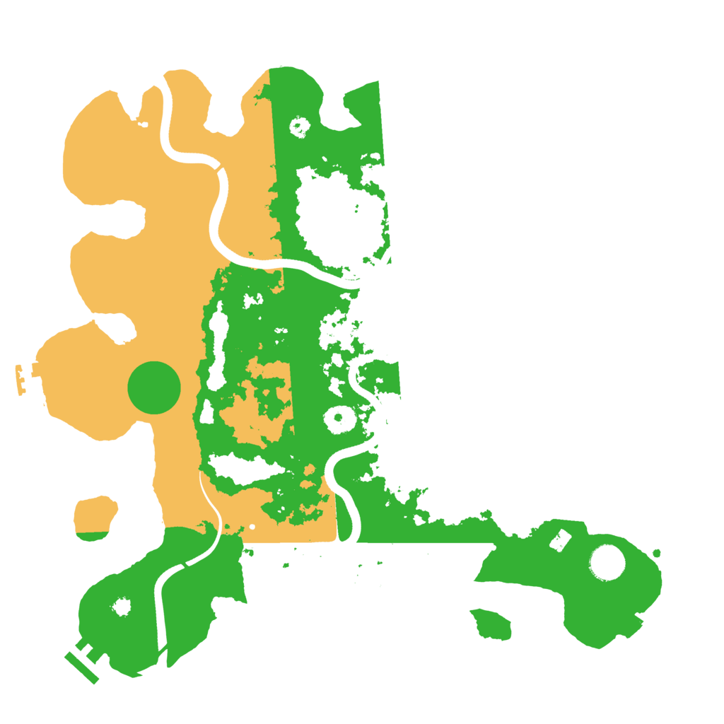 Biome Rust Map: Procedural Map, Size: 3600, Seed: 663279564