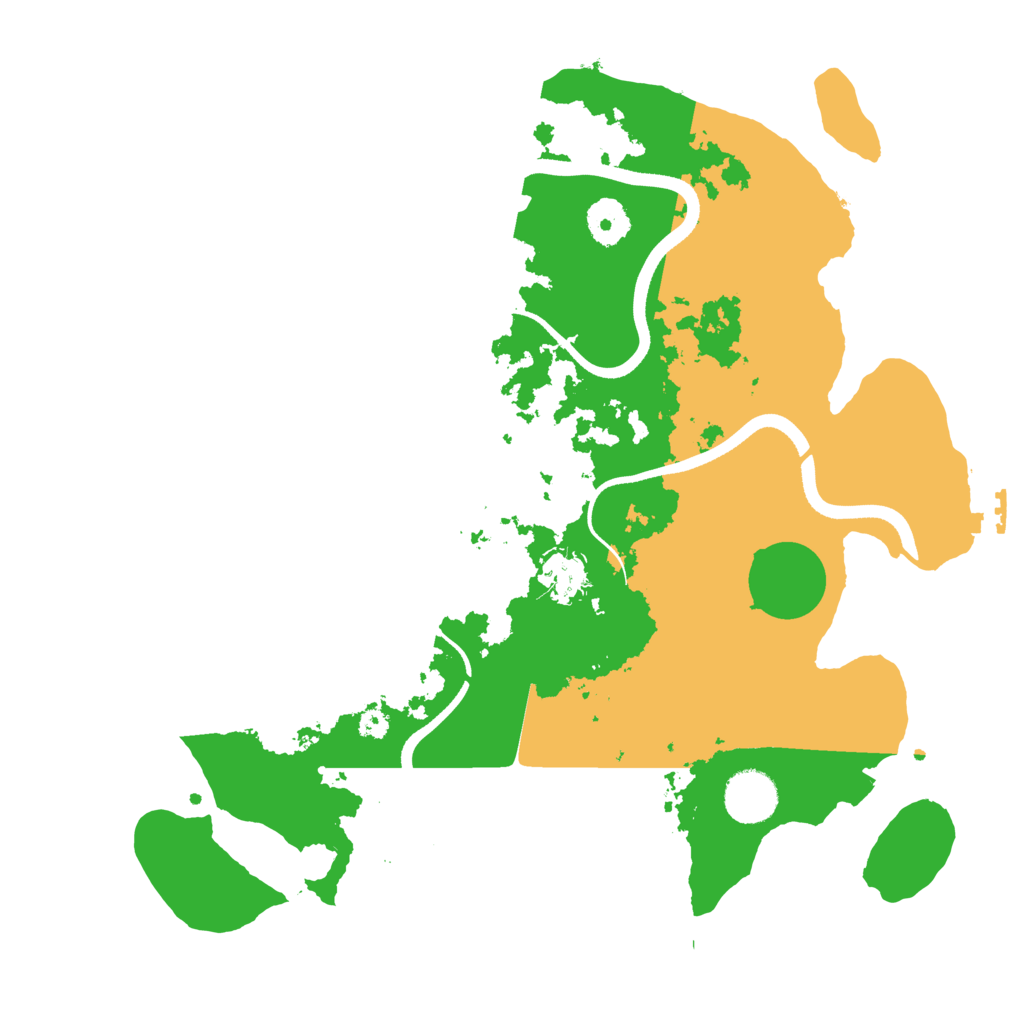 Biome Rust Map: Procedural Map, Size: 3500, Seed: 662764121
