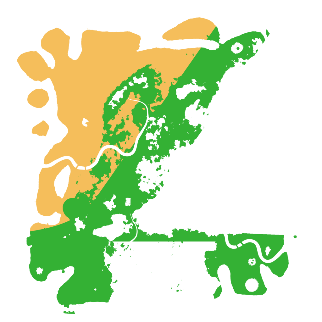 Biome Rust Map: Procedural Map, Size: 4300, Seed: 607105822