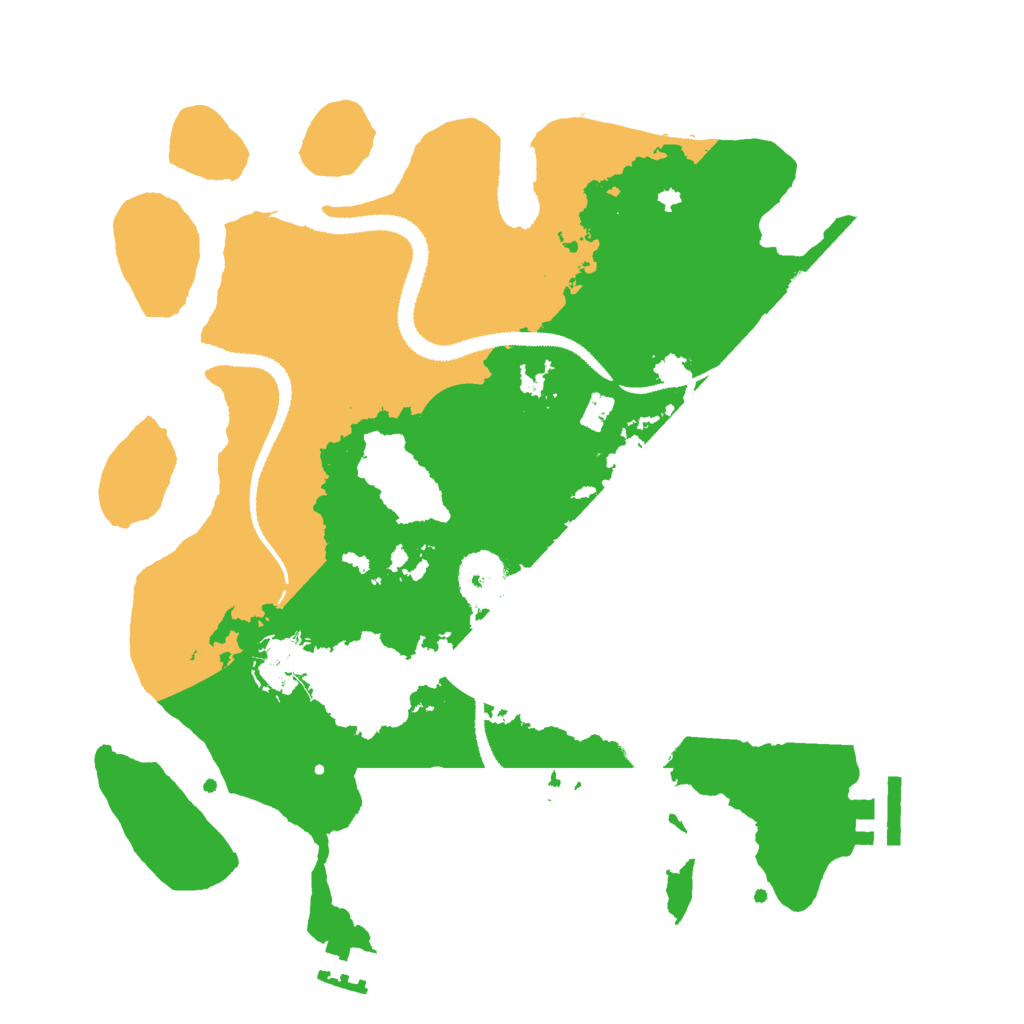 Biome Rust Map: Procedural Map, Size: 3000, Seed: 2104490435