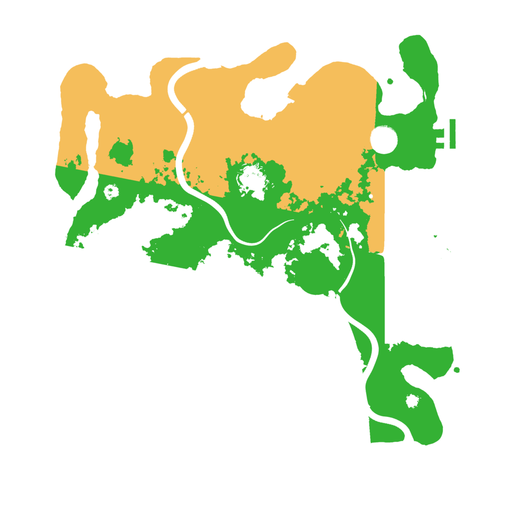 Biome Rust Map: Procedural Map, Size: 3500, Seed: 2039078810