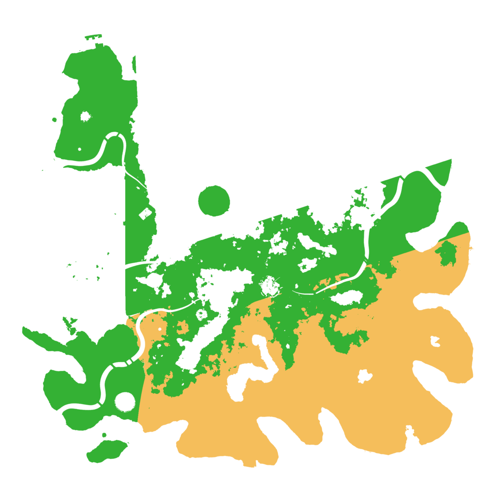 Biome Rust Map: Procedural Map, Size: 4500, Seed: 20260702