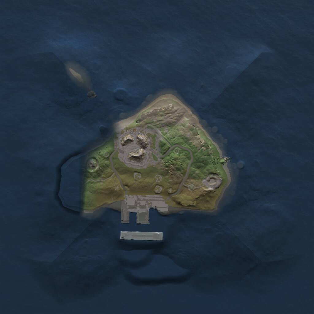 Rust Map: Procedural Map, Size: 1500, Seed: 1321271053, 3 Monuments