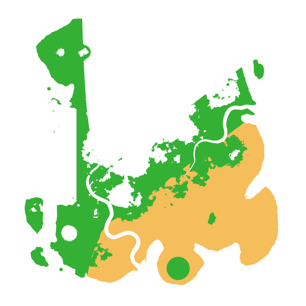 Biome Rust Map: Procedural Map, Size: 3500, Seed: 433261981