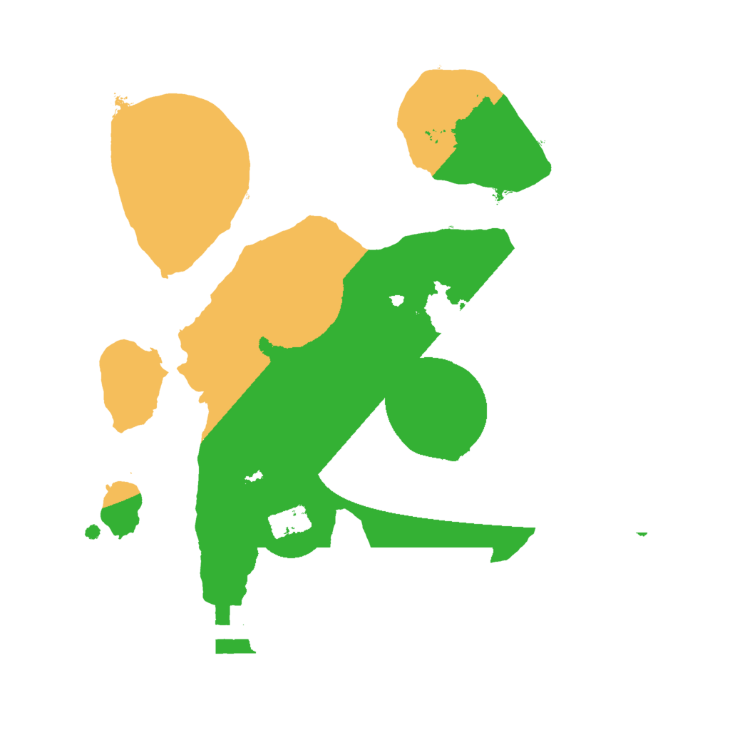Biome Rust Map: Procedural Map, Size: 2000, Seed: 23143214