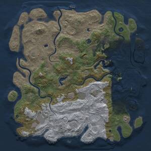 Thumbnail Rust Map: Procedural Map, Size: 4800, Seed: 489751890, 17 Monuments