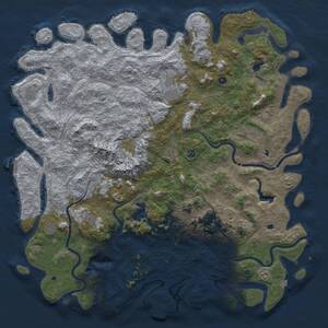 Thumbnail Rust Map: Procedural Map, Size: 6000, Seed: 234561, 17 Monuments