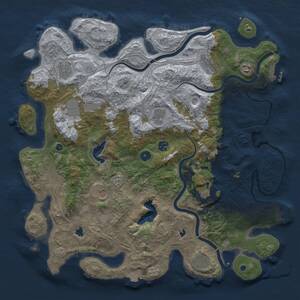 Thumbnail Rust Map: Procedural Map, Size: 4500, Seed: 322706851, 16 Monuments