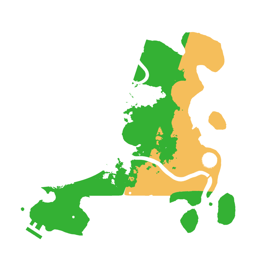 Biome Rust Map: Procedural Map, Size: 3000, Seed: 453343840