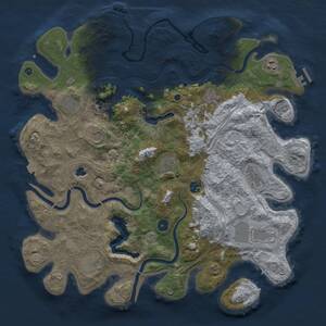 Thumbnail Rust Map: Procedural Map, Size: 4250, Seed: 116666107, 16 Monuments