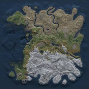 Thumbnail Rust Map: Procedural Map, Size: 4250, Seed: 1480025956, 17 Monuments