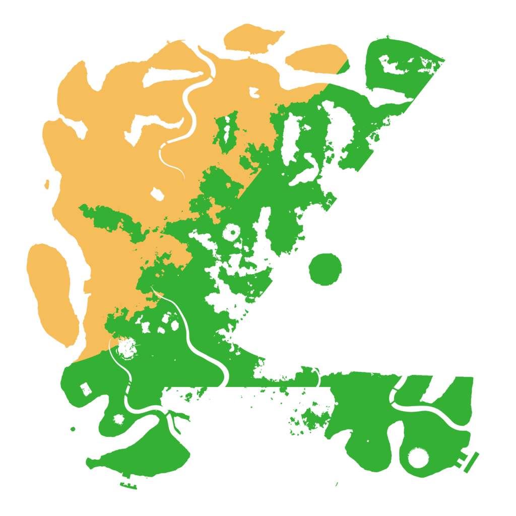Biome Rust Map: Procedural Map, Size: 4500, Seed: 2083180741