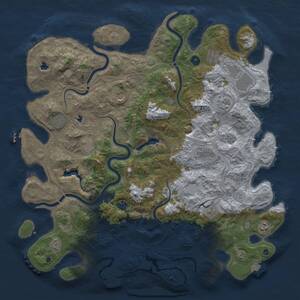 Thumbnail Rust Map: Procedural Map, Size: 4800, Seed: 818978218, 17 Monuments