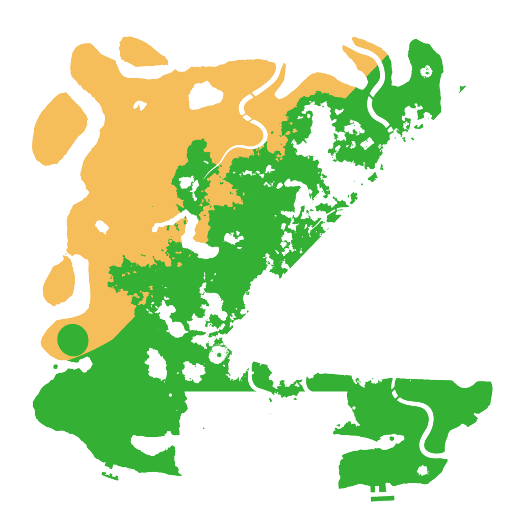 Biome Rust Map: Procedural Map, Size: 4500, Seed: 3421