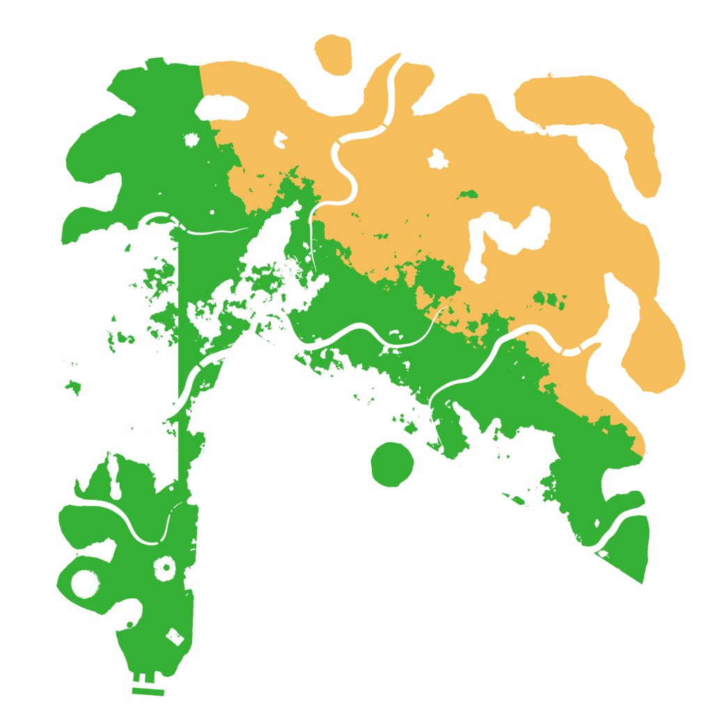 Biome Rust Map: Procedural Map, Size: 4500, Seed: 14374156