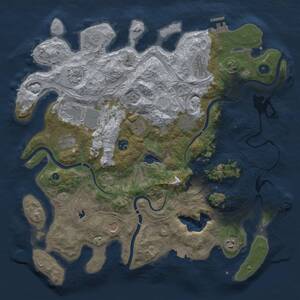 Thumbnail Rust Map: Procedural Map, Size: 4250, Seed: 701810851, 16 Monuments