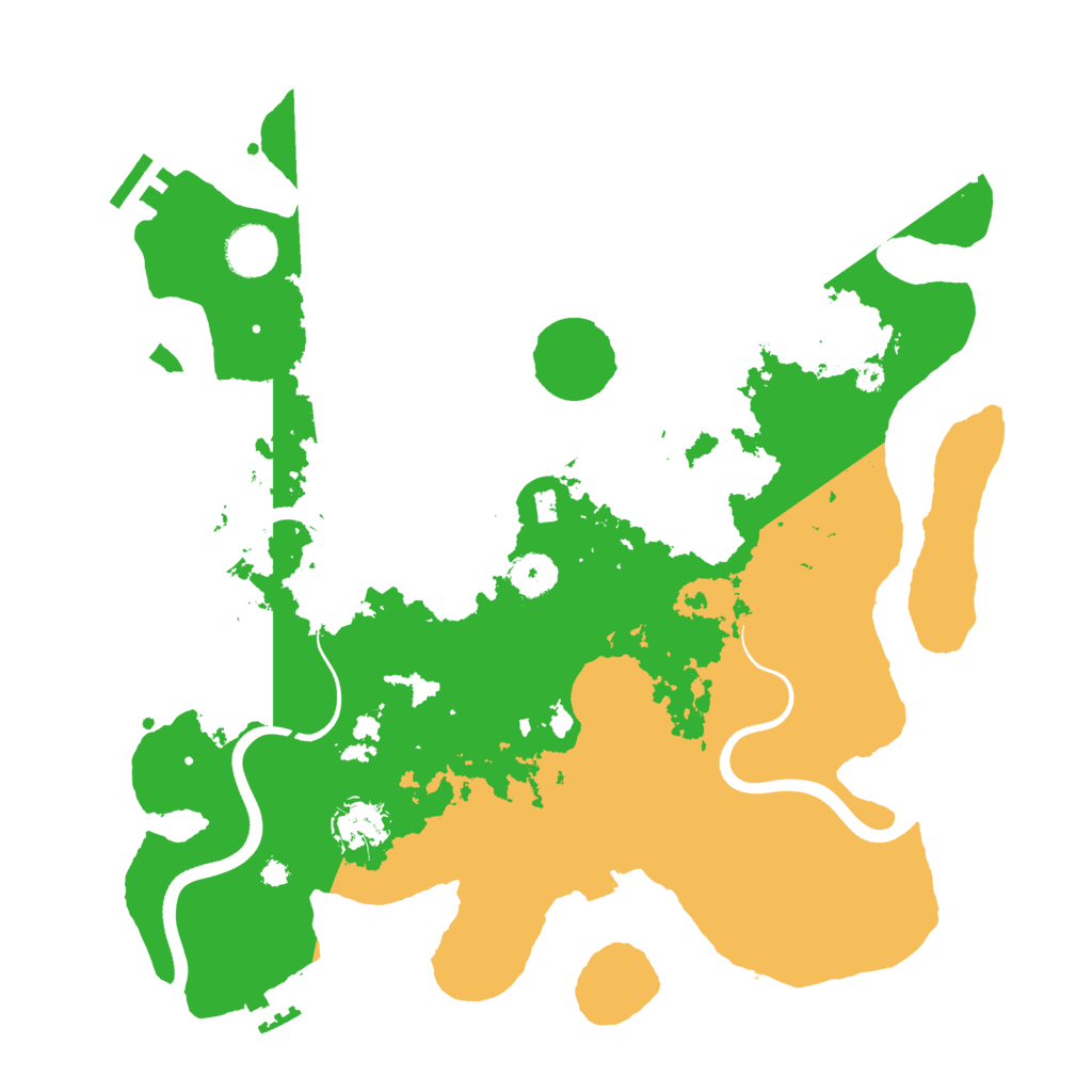 Biome Rust Map: Procedural Map, Size: 3700, Seed: 603009327