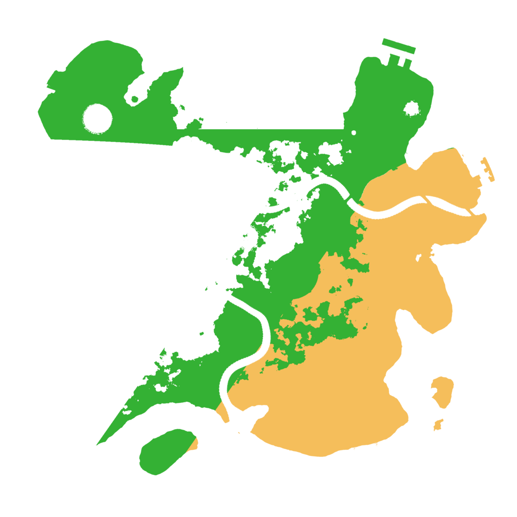 Biome Rust Map: Procedural Map, Size: 3100, Seed: 14304301