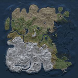 Thumbnail Rust Map: Procedural Map, Size: 4250, Seed: 821585569, 17 Monuments