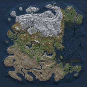 Thumbnail Rust Map: Procedural Map, Size: 4500, Seed: 2082036739, 15 Monuments
